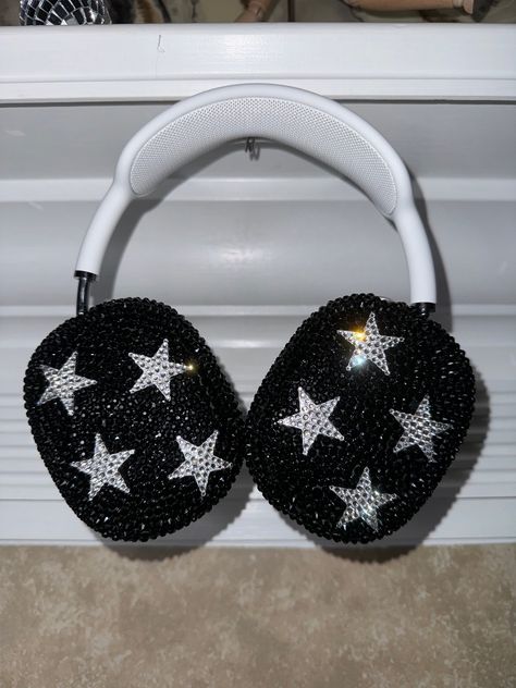 Custom Rhinestoned bling Starry Airpod Max covers Airpod Max Decorated, Airpod Max Cover, Custom Headphones, Airpod Max, Cute Headphones, Smoothies Recipes, Bling Crafts, Summer Smoothies, Big Rock