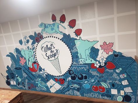 A couple winters ago, I painted a mural for this fantastic ice cream shop called What's the Scoop? in St. Michael, MN. The people here are awesome, and their taste in art is almost as good as their delicious ice creams! 😄🍦 @whatsthescoop @whats_the_scoop_icecream_ Ice Creams, Ice Cream Shop, St Michael, Pistachio, A Couple, Ice Cream, Mural, Cream, Art