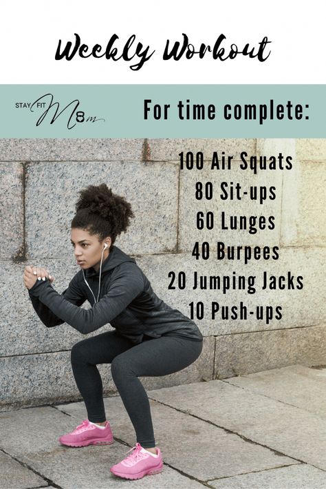 Wods Crossfit, Stay Fit Mom, Crossfit Workouts At Home, Crossfit At Home, Workout Man, Sixpack Workout, Air Squats, Crossfit Workouts, Weekly Workout