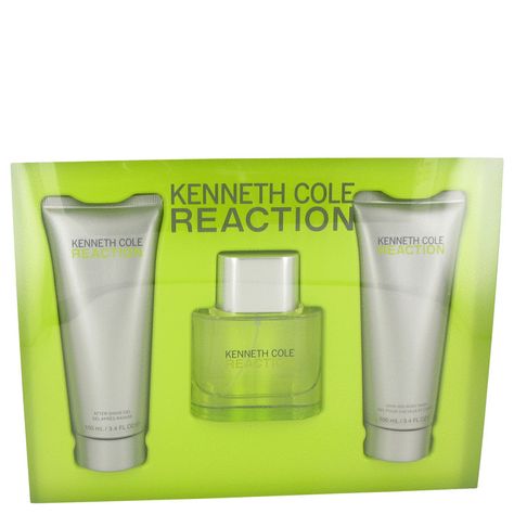 Kenneth Cole Reaction Gift Set   Gift Set contains 1.7 oz Eau De Toilette Spray, 3.4 oz Shower Gel and 3.4 oz After Shave Gel  Our Price 45.00 Perfume Versace, Best Mens Cologne, Perfume Genius, Shave Gel, Hair Fragrance, Fragrance Design, Kenneth Cole Reaction, Mens Cologne, Mens Fragrance