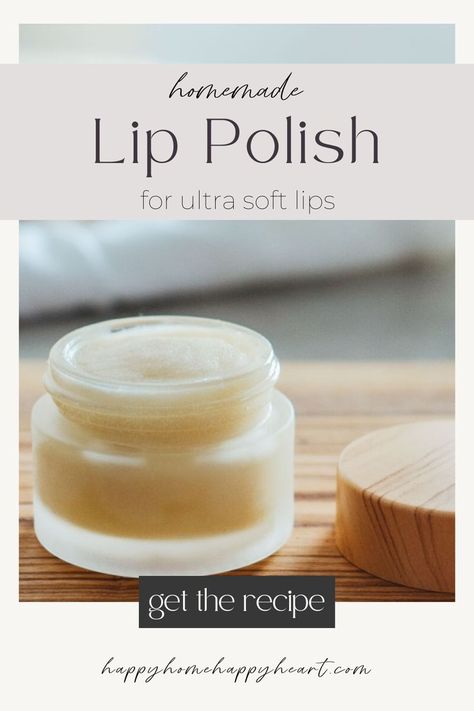 Looking for a DIY lip scrub without honey? Check out this easy homemade lip scrub for soft lips. This DIY lip scrub for dry, chapped lips is amazing! You'll love this plumping lip scrub! #LipScrub #LipPolish #SkinCare #NaturalLiving Lip Scrubs For Chapped Lips, Best Lip Scrub Recipe, Emulsified Lip Scrub Recipe, Tallow Lip Scrub, Diy Overnight Lip Mask, Lip Softener Diy, Natural Lip Scrub Recipes, Exfoliating Lip Scrub Diy, Diy Lip Mask Recipe