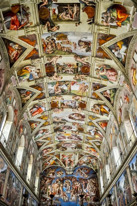 Sistine Chapel Ceiling, The Sistine Chapel, Vatican Museum, Museum Interior, Interactive Museum, Istoria Artei, Things To Do In Italy, Most Famous Paintings, Sandro Botticelli