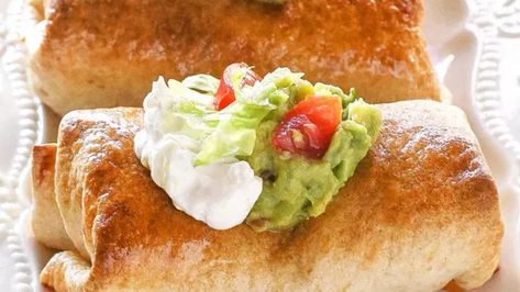 13 Delicious Canned Chicken Recipes You Should Try | Eat This Not That Baked Chicken Chimichangas, Chicken Chimichanga, Mouth Chicken, Chicken Chimichangas, Chimichanga Recipe, Vegetables Dishes, Healthy Mexican Recipes, Southwest Chicken, Easy Curry