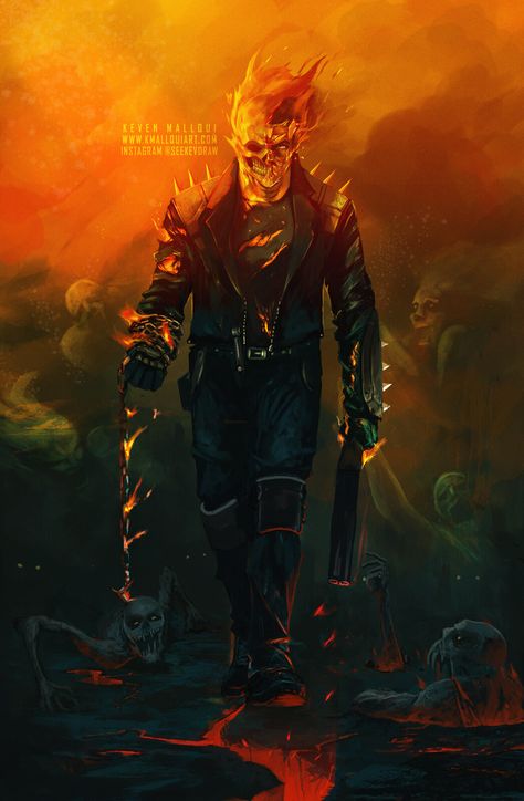 Ghost Rider Mcu, Ghost Rider Artwork, Ghost Rider Art, Gost Rider, Ghost Raider, Ghost Rider Johnny Blaze, Johnny Blaze, Ghost Rider Wallpaper, Karakter Marvel