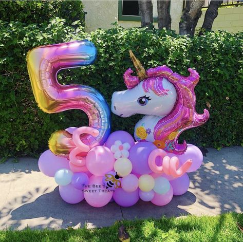 Unicorn Balloon Arch Ideas, Unicorn Birthday Balloons, Unicorn Balloon Bouquet, Unicorn Balloon Ideas, Unicorn Party Balloons, Unicorn Balloons, Balloon Arch Decorations, Unicorn Birthday Party Decorations, Princess Birthday Party Decorations