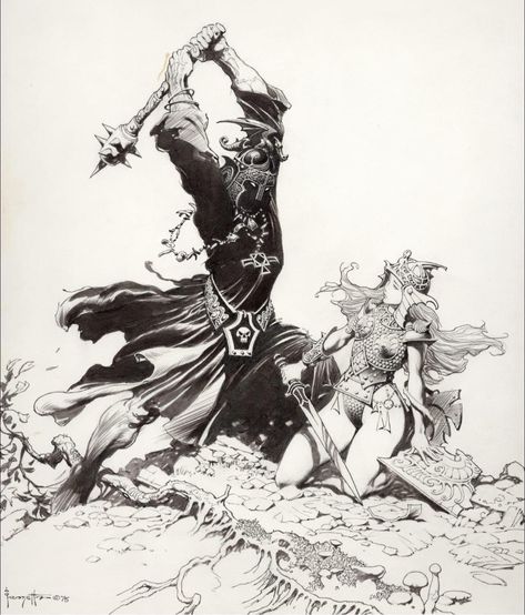 Frazetta Ink, Robert E Howard, Fantasy Literature, Sf Art, Bruce Timm, Frank Frazetta, Conan The Barbarian, Jack Kirby, Favorite Artist