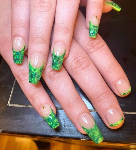 Lesbian French Tip Nails, Two Short Nails Rest Long, Lesbian Nails Two Short, Lesbian Manicure Nails, Lesbian Nails Acrylic Two Short, Two Short Nails, Lesbian Acrylic Nails, Lesbian Nails, Gay Nails