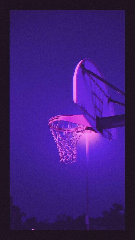 Purple Basketball Aesthetic Wallpaper, Purple Aesthetic Basketball, Gym Purple Aesthetic, Purple Basketball Aesthetic, Neon Purple Wallpaper, Cool Basketball Wallpapers, Neon Photoshoot, Purple Basketball, Hoop Light