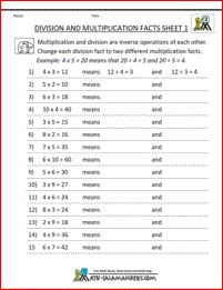 division worksheets 3rd grade division multiplication facts 1 Division Worksheets Grade 3, Division Facts Worksheets, 3rd Grade Division, Third Grade Multiplication, Multiplication And Division Worksheets, Division Worksheets, Worksheets For Grade 3, Division Facts, Free Printable Math Worksheets