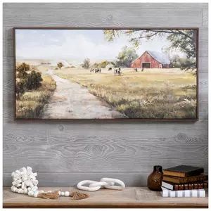 Spring Shop Weekly Ad - Weekly Ad | Hobby Lobby Hobby Lobby Wall Decor, Hobby Lobby Wall Art, Homestead Decor, Dark Wood Grain, Winding Path, Wall Decor Hobby Lobby, Canvas Background, Barn Painting, Grassy Field