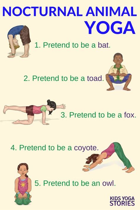 Learn about Nocturnal Animals through Yoga Poses for Kids | Kids Yoga Stories Preschool Yoga, Yoga Printable, Fast Driving, Toddler Yoga, Yoga Poses For Kids, Technology Humor, Animal Yoga, Yoga Nature, Childrens Yoga