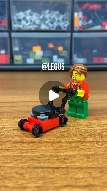 Lego Lawn Mower, Lego Videos, November 9, Lego Ideas, Lawn Mower, Kids Crafts, Lawn, Crafts For Kids, Lego