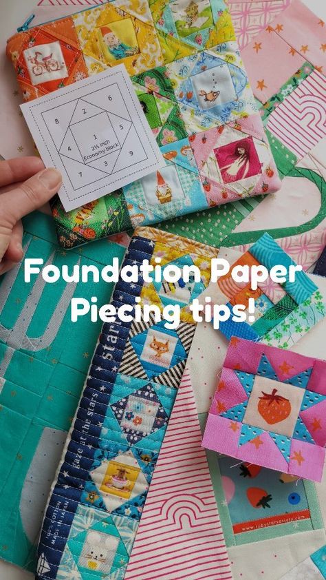 Rosie Taylor | 🌟 Foundation Paper Piecing - Tips! 🌟 This is part of my beginners guide to FPP. Please see my first reel in this series if you're not… | Instagram Foundation Paper Piecing Alphabet Free, Fpp Patterns, Foundation Paper Piecing Tutorial, Quilt Animals, Quilt Scraps, Quilt Techniques, Paper Piecing Tutorial, Advanced Sewing, Mini Quilt Patterns