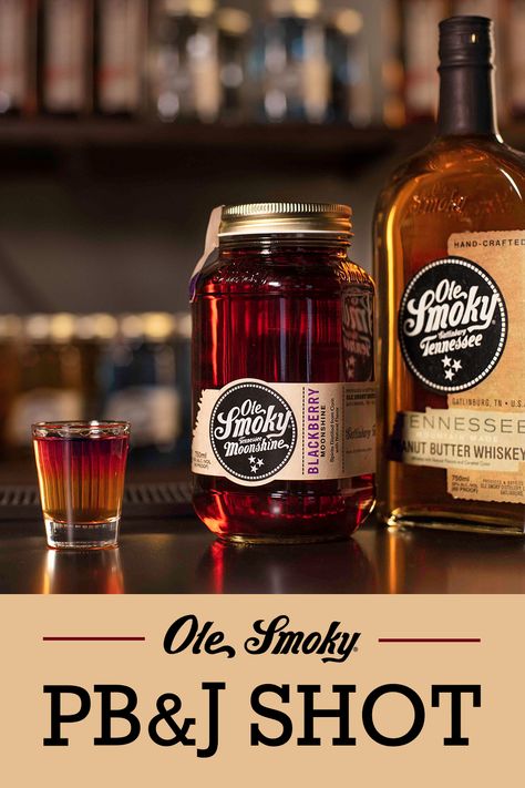 Ole Smoky Moonshine Recipes, Blackberry Moonshine, Pbj Sandwich, Peanut Butter Whiskey, Ole Smoky Moonshine, Drink Responsibly, Diet Recipes Easy, Mixed Drinks Recipes, Alcohol Drink Recipes