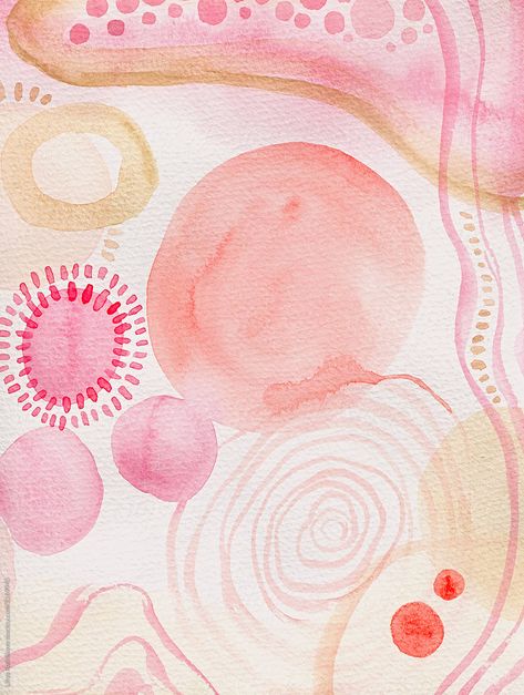 Watercolor Pallet Aesthetic, Watercolor Art Patterns, Watercolor Abstract Background, Pink Painting Aesthetic, Pink Pallet, April Wallpaper, Watercolor Lines, Watercolor Pattern Design, Pink Abstract Art