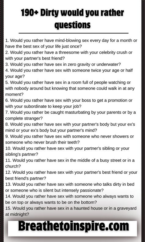 Would you rather questions for couples 15 Would You Rather Juicy, Would You Rather Questions For Adults Couples, Inappropriate Questions To Ask, Would You Rather For Adults, Who Would Rather Questions, Would You Rather Questions For Boyfriend, Would You Rather Couple Questions, Adult Would You Rather Questions, Would You Rather For Couples