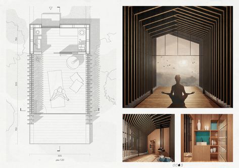 Vale De Moses Meditation Cabins Competition Winners Yoga Architecture Meditation Space, Meditation Pavilion Architecture, Meditation Retreat Architecture, Meditation Centre Architecture, Meditation Cabin Architecture, Meditation Architecture Spaces, Meditation Architecture Design, Meditation Center Architecture, Yoga Architecture