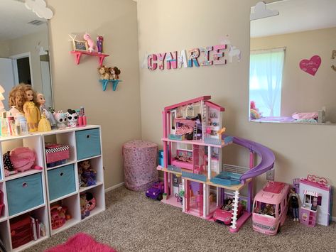 Jojo Siwa Room Decor Ideas, Barbie Dream House Storage, Barbie Bedroom Ideas, Mystical Bedroom, Barbie Bedroom, Earthy Bedroom, Toddler Playroom, Baby Nursery Themes, Toddler Girl Room