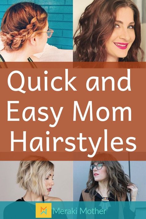 With all the things that occupy a busy mom's schedule, it's important that the least pressing components of a mom's life are easy to deal with. Such as hairstyle. Who has time to get that perfectly coiffed do nowadays? But there's always a quick and easy way to look great without much drama. Here are some quick and easy hairstyles for that super busy mom. Mom Hairstyles Medium, Cute Mom Hairstyles, Mom Hairstyles Short, Easy Hairstyles For Work, Easy Mom Hairstyles, Medium Length Hair Women, Hairstyles For Work, Medium Fine Hair, Quick And Easy Hairstyles