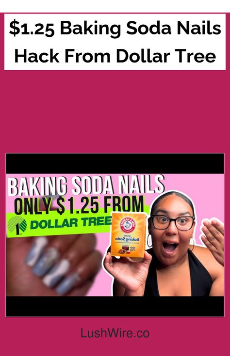 $1.25 Baking Soda Nails Hack From Dollar Tree Soda Nails, Baking Soda Nails, Benefits Of Baking Soda, Baking Soda Coconut Oil, Nail Polish Stain, Baking Soda Benefits, Natural Nail Care, Coconut Oil For Face, Nail Care Routine