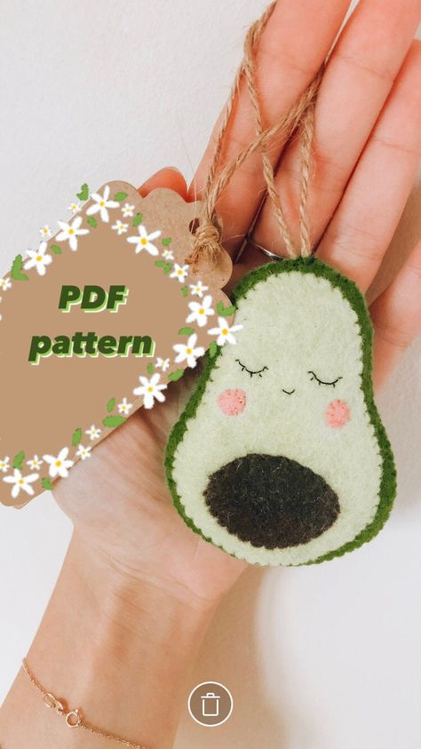 Felt Avocado, Felt Creatures, Sewing Club, Pocket Hugs, Busy Books, Cute Avocado, Plushie Patterns, Custom Christmas Gifts, Play Gym