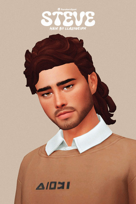 Sims 4 70s Cc Male, Sims 4 Mullet Cc Male, 60s Mod Hairstyles, Sims 4 Mullet Hair, Sims 4 Cc Mullet, Sims 4 Mullet Cc, Sims 4 Mullet, Mens Mullet, Mullet Hair