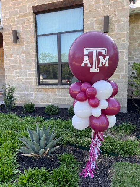 College Balloons, Aggie Ring Dunk, Aggie Ring Day, Ring Dunk, Montana Western, Aggie Ring, Ring Day, Sons Graduation, Grad Party Decorations