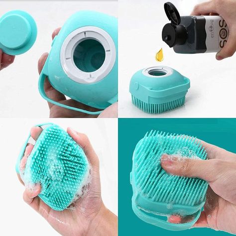 Cat Massage, Shampoo Dispenser, Cat Bath, Massage Brush, Portable Shower, Dog Essentials, Shampoo Brush, Pet Brush, Pet Shampoo