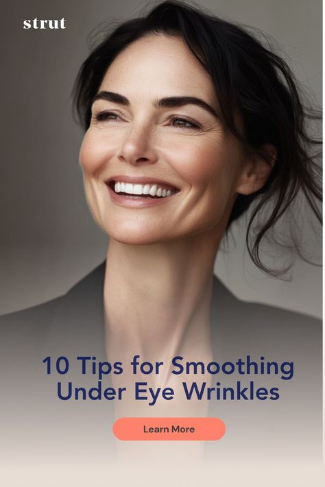 Learn how to smooth under eye wrinkles--for real. Smooth Under Eyes, Under Eye Wrinkles Remedies, Eye Wrinkles Remedies, Reduce Eye Wrinkles, Hair Growth Formula, Eye Wrinkles, Wrinkle Remedies, Clean Blackheads, Under Eye Wrinkles