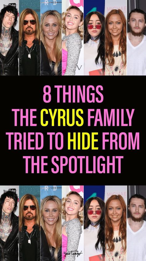 The Cyrus family has been in the spotlight for decades, here are some of the most powerful and personal things Billy Ray, Tish, and their kids have tried to hide from the limelight. Cyrus Family, Noah Cyrus, Bret Michaels, Billy Ray Cyrus, Disney Channel Shows, Country Musicians, Anna Nicole Smith, Billy Ray, Entertainment News Celebrities