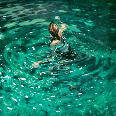 Eric Zener Painting - Summer Lake Eric Zener, Underwater Painting, Underwater Art, Water Art, Realistic Art, Summer Art, Water Painting, Pictures To Paint, Figurative Art