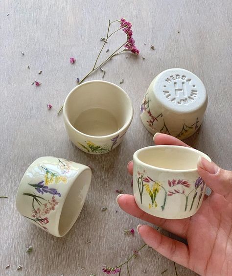 Helen on Instagram: “Grab these ‘Drink Your Medicine’ botanical Arabic coffee cups exclusively at @verveflowers.ae this Ramadan! 🌿🌻🥀 * Follow my instagram if…” Arabic Coffee Cups, Pretty Ceramics, Ceramics Inspiration, Arabic Coffee, Danish Pastel, Wheel Thrown Pottery, Thrown Pottery, Ceramic Coffee Cups, Ceramic Dishes