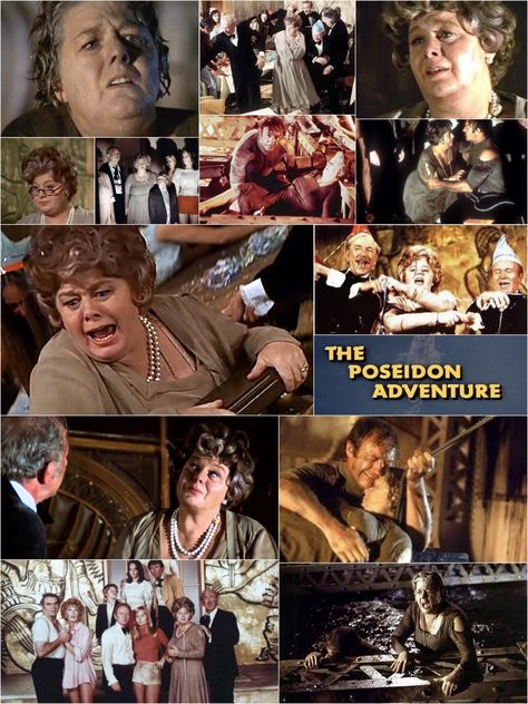 "The Poseidon Adventure" (Twentieth Century Fox, 1972) an American action-adventure disaster film with an ensemble cast which included Gene Hackman, Ernest Borgnine, Stella Stevens, Shelley Winters, Jack Albertson, Red Buttons, and Roddy McDowell. Parts of the film were shot aboard the RMS Queen Mary, whose encounter with a rogue wave (tsunami) in 1942 inspired the book of the same name, penned by Paul Gallico, upon which the movie is based. Rms Queen Mary, The Poseidon Adventure, Gene Hackman, Stella Stevens, Ernest Borgnine, Shelley Winters, Rogue Wave, Film Journal, Ensemble Cast