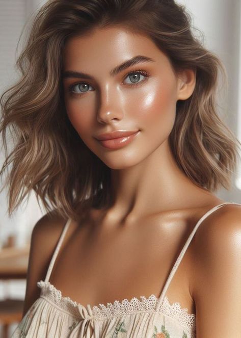 Dewy Summer Glow, Dewy Summer Makeup, Sunkissed Makeup, Summer Makeup Trends, Dewy Makeup Look, Light Makeup Looks, Summer Makeup Looks, Dewy Makeup, Makeup Guide