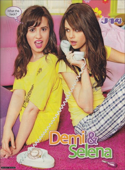 Demi Lovato And Selena Gomez, Demi Lovato Young, Selena Gomez Poster, 2000s Posters, Teen Magazines, Selena Gomez Photoshoot, Girly Movies, Teen Magazine, Actor Picture