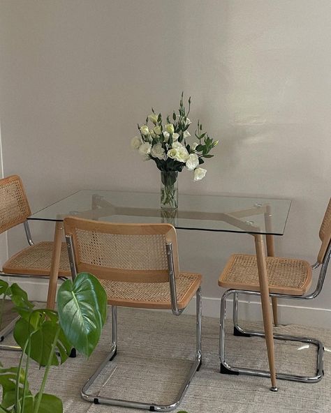 Cesca Chair Dining Room, Chair Dining Room, Cesca Chair, La Apartment, Chairs Dining Room, Cane Chair, Home 2023, Chairs Dining, Home Things