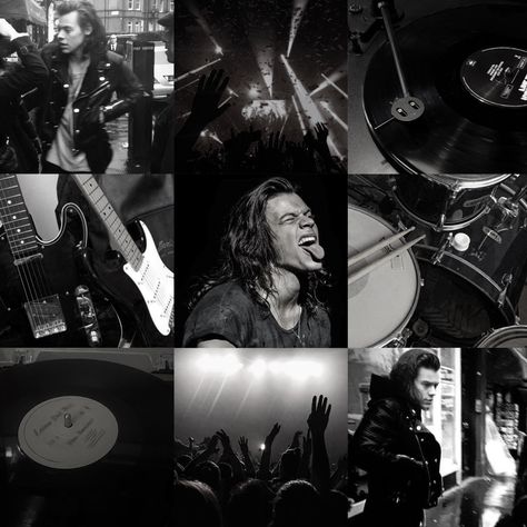 harry styles rockstar black lhh aesthetic moodboard Moodboard Inspo, Aesthetic Moodboard, Mood Boards, Harry Styles, Vision Board, Black