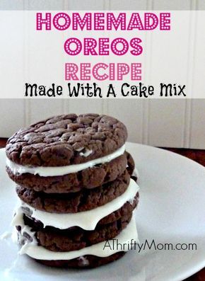 Homemade Oreos Recipe, Oreo Recipe, Lemon Cake Easy, Homemade Oreos, Edible Recipes, Dessert Simple, Oreo Recipes, Homemade Cake Recipes, Oreo Dessert