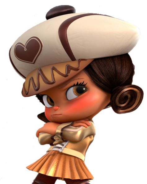 Tiramisu Chocolate, Caramel Crumble, Deep Brown Hair, Chocolate Biscotti, Vanellope Y Ralph, Too Much Sugar, Minor Character, Wreck It Ralph, Candy Girl