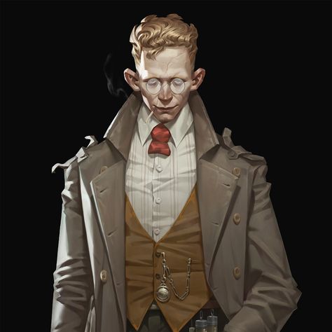 ArtStation - The Exorcist Character Turnaround, Mtg Art, The Exorcist, Fantasy City, Digital Painting Tutorials, Art Appreciation, Fantasy Rpg, Urban Fantasy, Dieselpunk