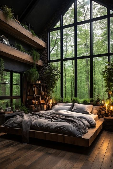 Nature Bed, Redecorate Room, Eco Tiny House, Metal Awnings, Farmhouse Cozy, Bed Simple, Bedroom Shelves, Bedroom Design Styles, Cozy Bedroom Design