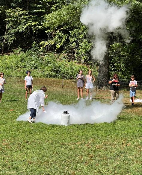 Liquid nitrogen cloud! Crazy Science is approved by the DOE as a vendor, which makes working with schools a lot easier. ⁠ ⁠Contact us for the best science show!⁠ #summercamp #themiamimoms #sciencebirthday #sciencebirthdayparty#kidsparty #birthdayparty #kidsbirthdayparty#birthdaypartyfun #crazyscienceshow #scienceiscool Discrepant Event Science Elementary, Slime Museum Nyc, Fun Nyc Activities, Liquid Nitrogen, Science Birthday, Summer Camp, Kids Birthday Party, Contact Us, Kids Party