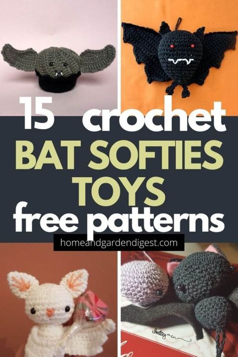 Bat Crochet Pattern Free, Crochet Bat Pattern, Amigurumi Bat, Crochet Batman, Crochet Bat, Crocheted Toys, Bat Pattern, Crochet Stitches Free, Crochet Fall