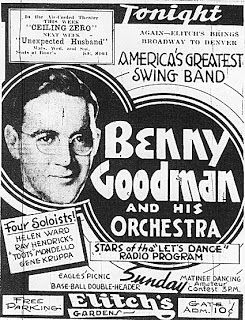 Big Band Radio: Benny Goodman Orchestra Mechanical Music, Denver History, Golden Age Of Radio, Benny Goodman, Big Band Jazz, Visit Denver, Music Concert Posters, Old Time Radio, Film Score