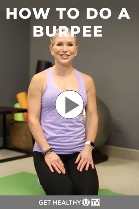 How To Do A Burpee, Burpees How To Do, What Is A Burpee, Burpee Exercise, Burpees Exercise, Video Exercises, Ballet Workouts, Burpee Challenge, Burpee Workout