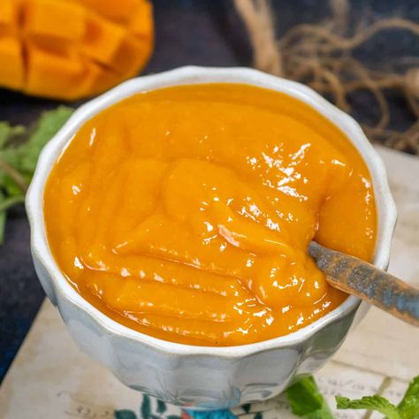 Coulis Recipe, Mango Coulis, Mango Sweet, Mango Desserts, Recipe Mango, Mango Banana Smoothie, Mango Sauce, Mango Syrup, Mango Puree