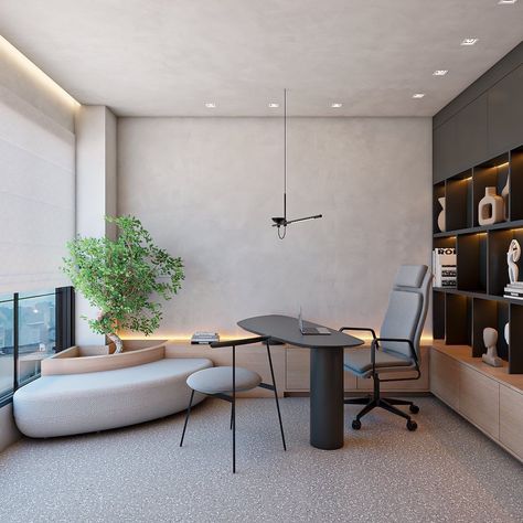 Minimal Office Design Modern, Small Meeting Room Design, Office Interior Ideas, Minimal Office Design, Modern Minimalist Office, Minimal Office, Small Office Decor, Doctors Office Decor, Corporate Interior Design