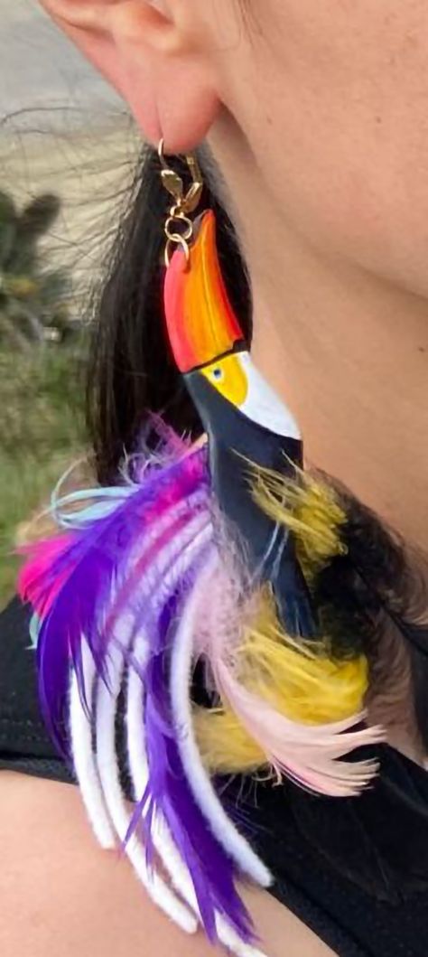 Gorgeous Tucan Single Earring Toucan Earrings, Single Earring, Outfit Inspo