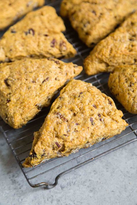 Pecan Pumpkin Scones Pecan Scones, Pecan Pumpkin, How To Make Scones, Pumpkin Pie Spice Mix, Maple Pumpkin, Pumpkin Pie Mix, Pumpkin Scones, Pumpkin Butter, Crunchy Pecans