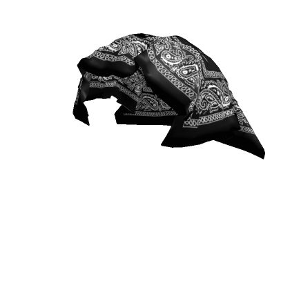 Black Bandana Y2K V1 Roblox Bandana Code, Hat Roblox Code, Roblox Hat Codes, Bayside High School Codes, Matching Christmas Pajamas Couples, Accessories Codes, Guy Code, Hip Hop Wallpaper, Black And White Hats